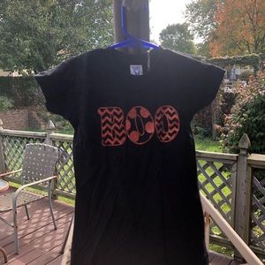 Black Halloween Glitter BOO! 4T Tee